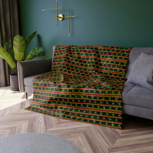 Twilight Emerald Crushed Velvet Blanket 50 x 60 in