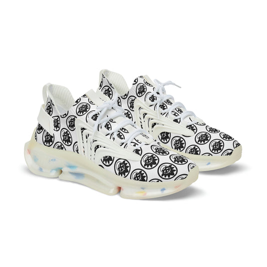 Men's Space Daddy Icon White Mesh Athletic Sneakers