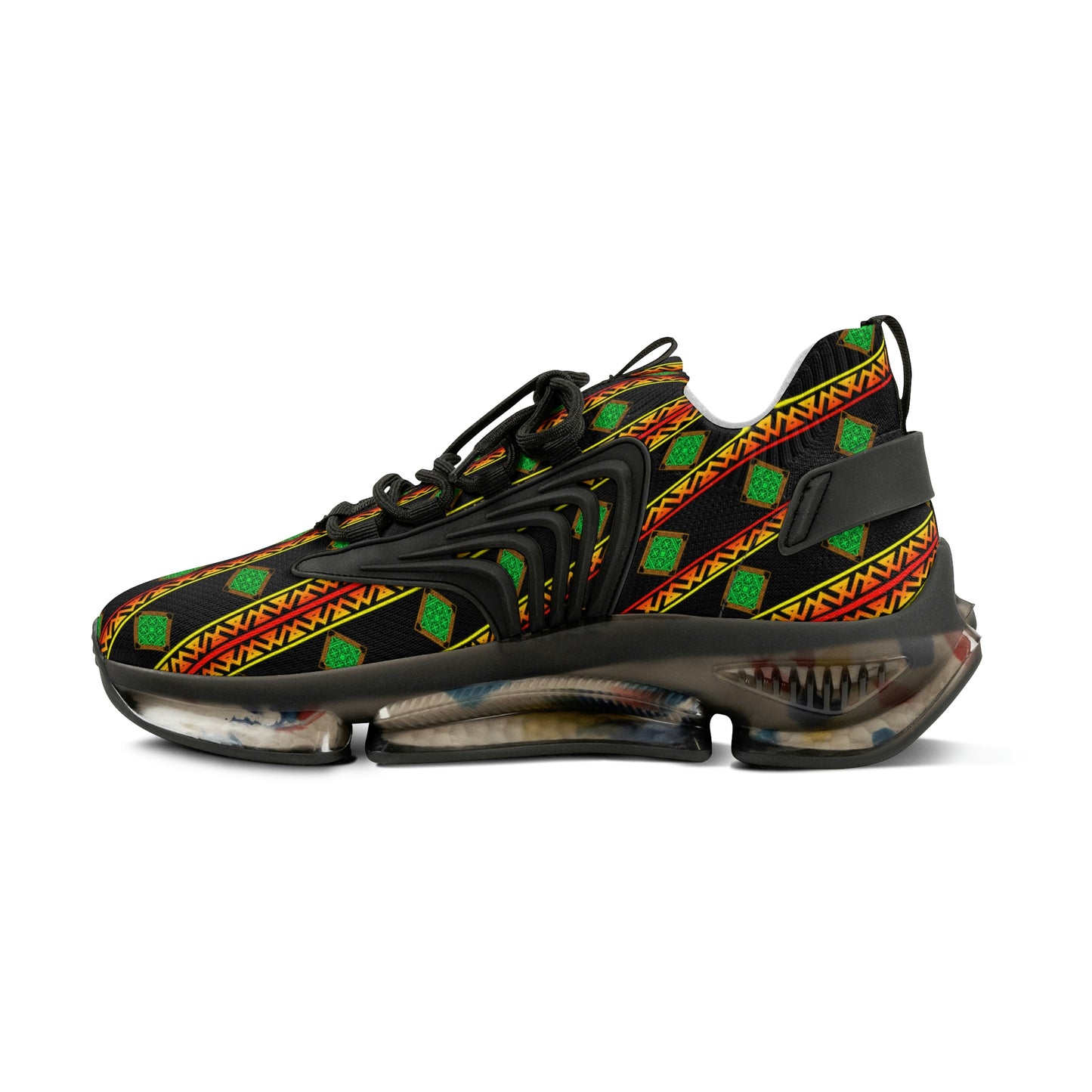 Men's Twilight Emerald Black Mesh Sneakers