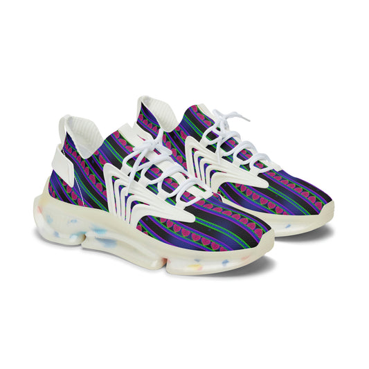 Women's Dark Heart Contrast Mesh Sneakers