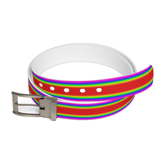 Rainbow Angel Leather Belt