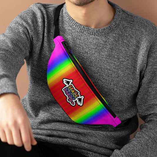 Space Daddy Rainbow Angel Fanny Pack