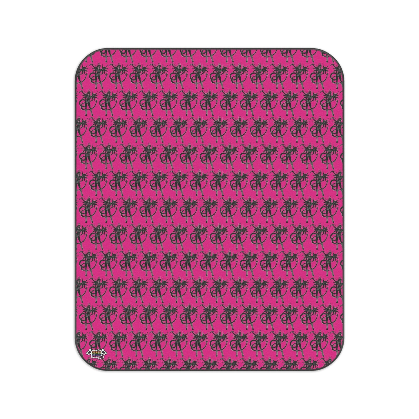 Space Daddy Naughty Angel Picnic Blanket 51 x 61 in