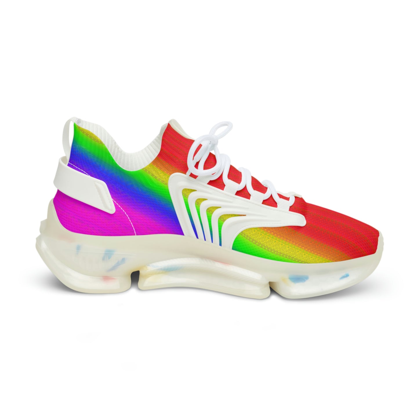 Men's Space Daddy Rainbow Nova Mesh Athletic Sneakers