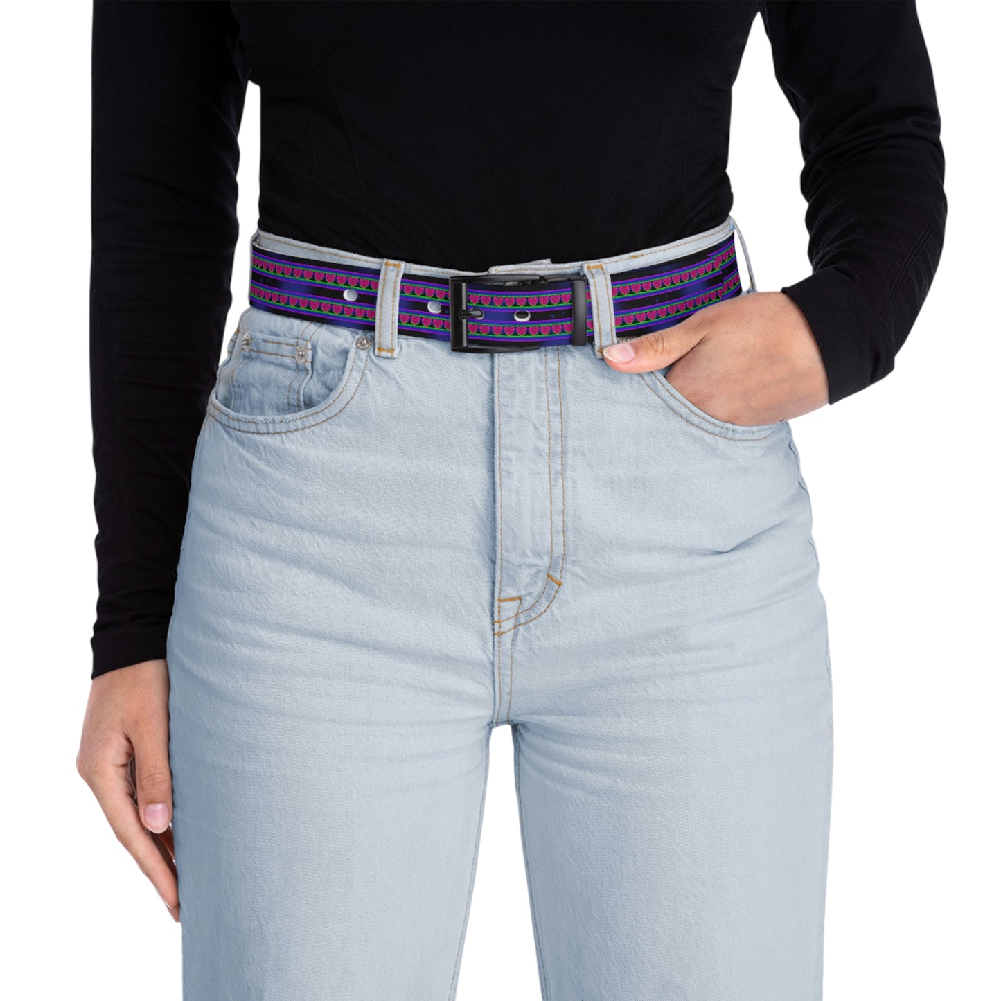 Dark Heart Leather Belt