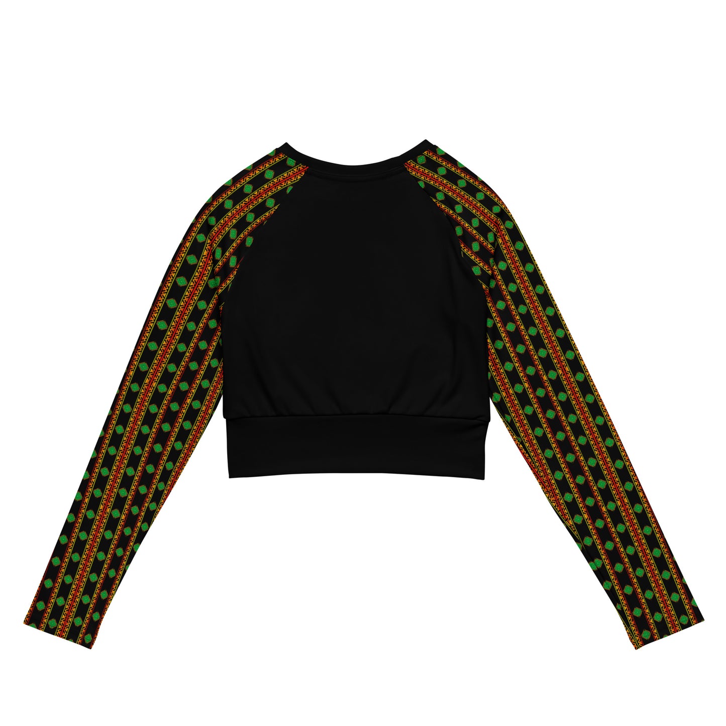 Space Daddy Women's Twilight Emerald Recycled Long Sleeve Crop Top