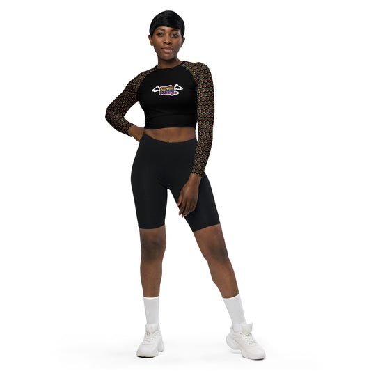 Space Daddy Women's Icon Recycled Long-Sleeve Crop Top