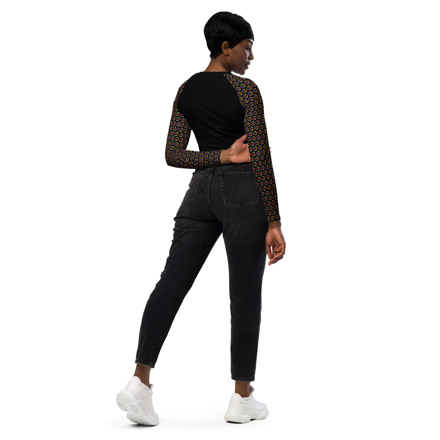 Space Daddy Women's Icon Recycled Long-Sleeve Crop Top