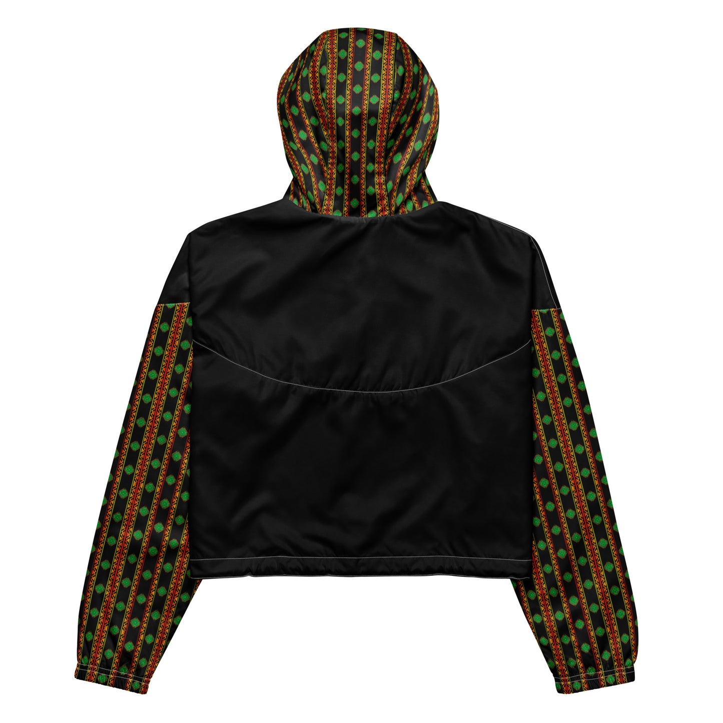 Space Daddy Women's Twilight Emerald Cropped Windbreaker