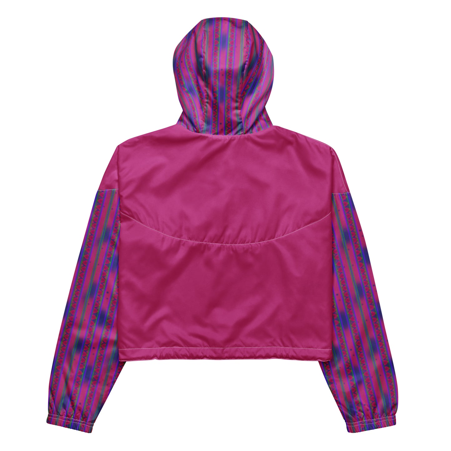 Space Daddy Women's Heart Lace Cropped Windbreaker