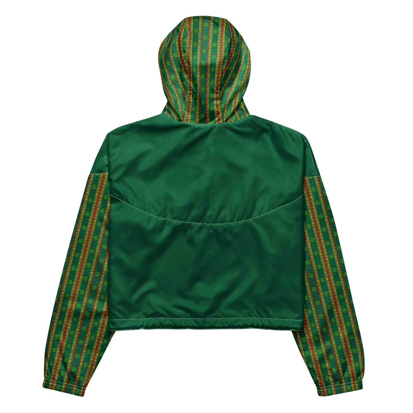 Space Daddy Women's Alien Emerald Cropped Windbreaker