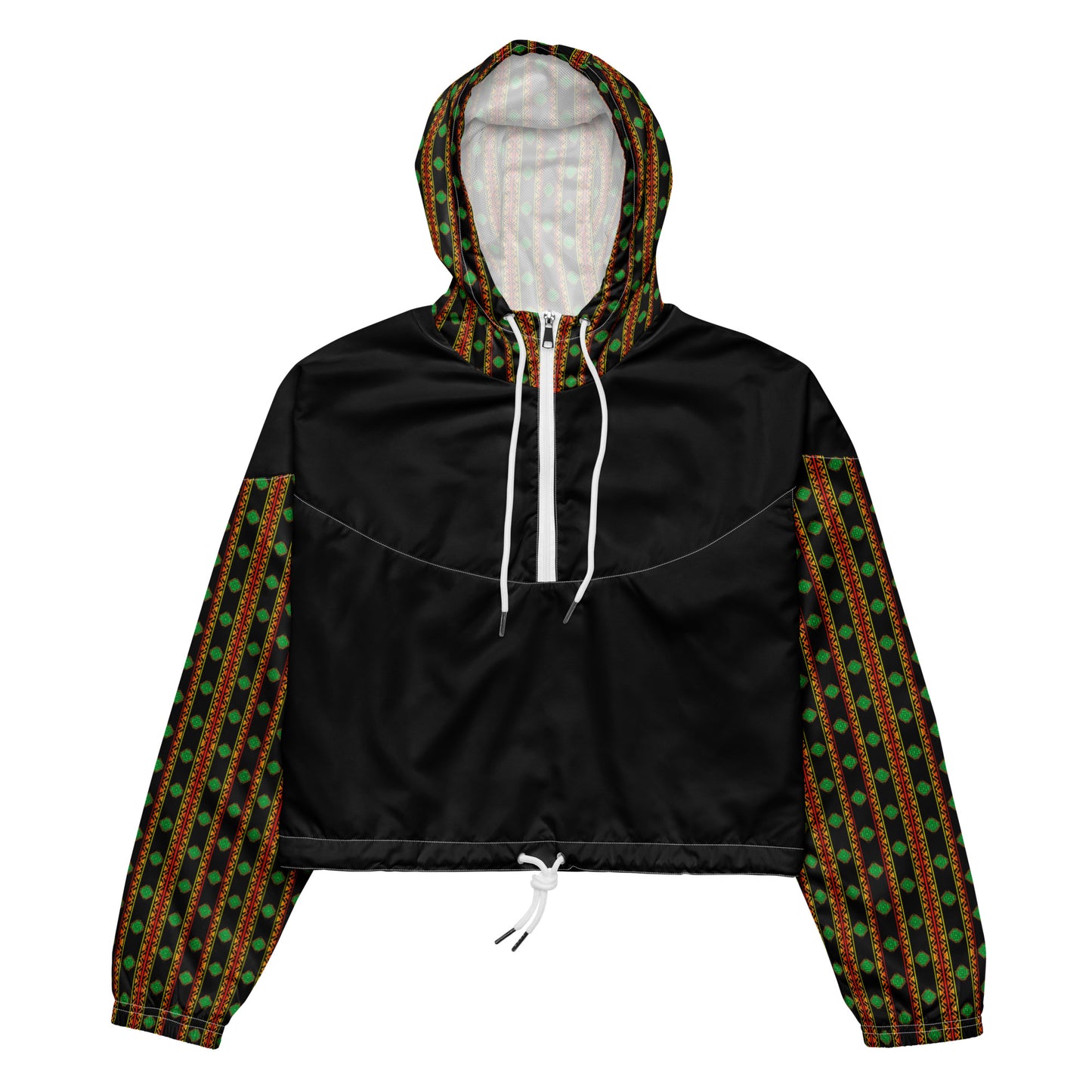 Space Daddy Women's Twilight Emerald Cropped Windbreaker