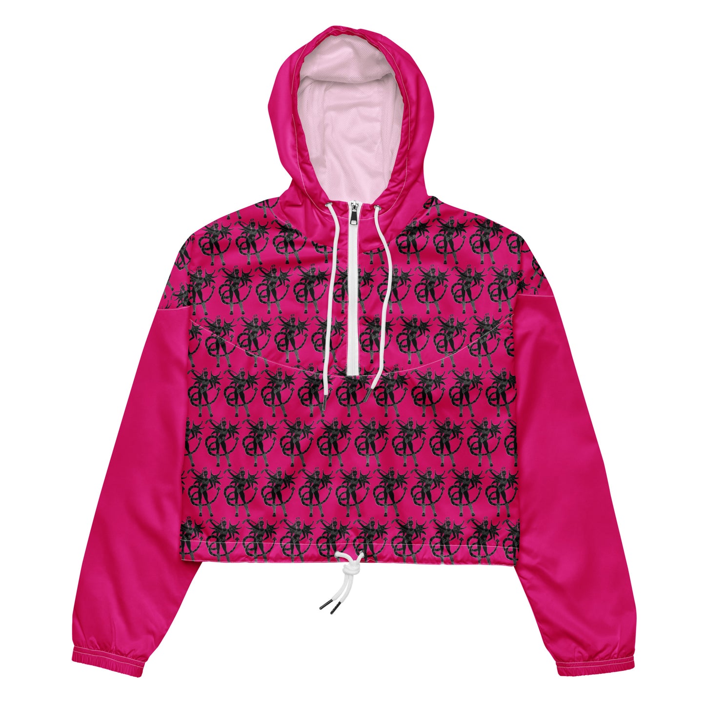 Space Daddy Naughty Angel Cropped Windbreaker