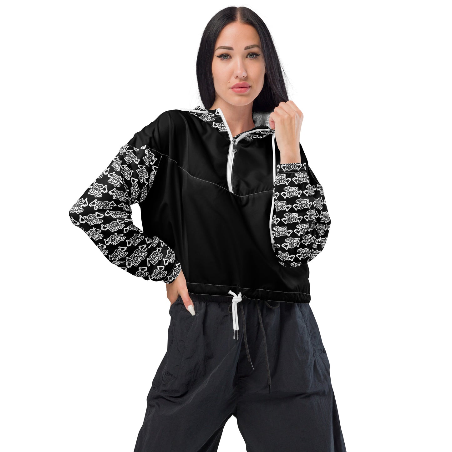 Space Daddy Women's Spooky Cropped Windbreaker