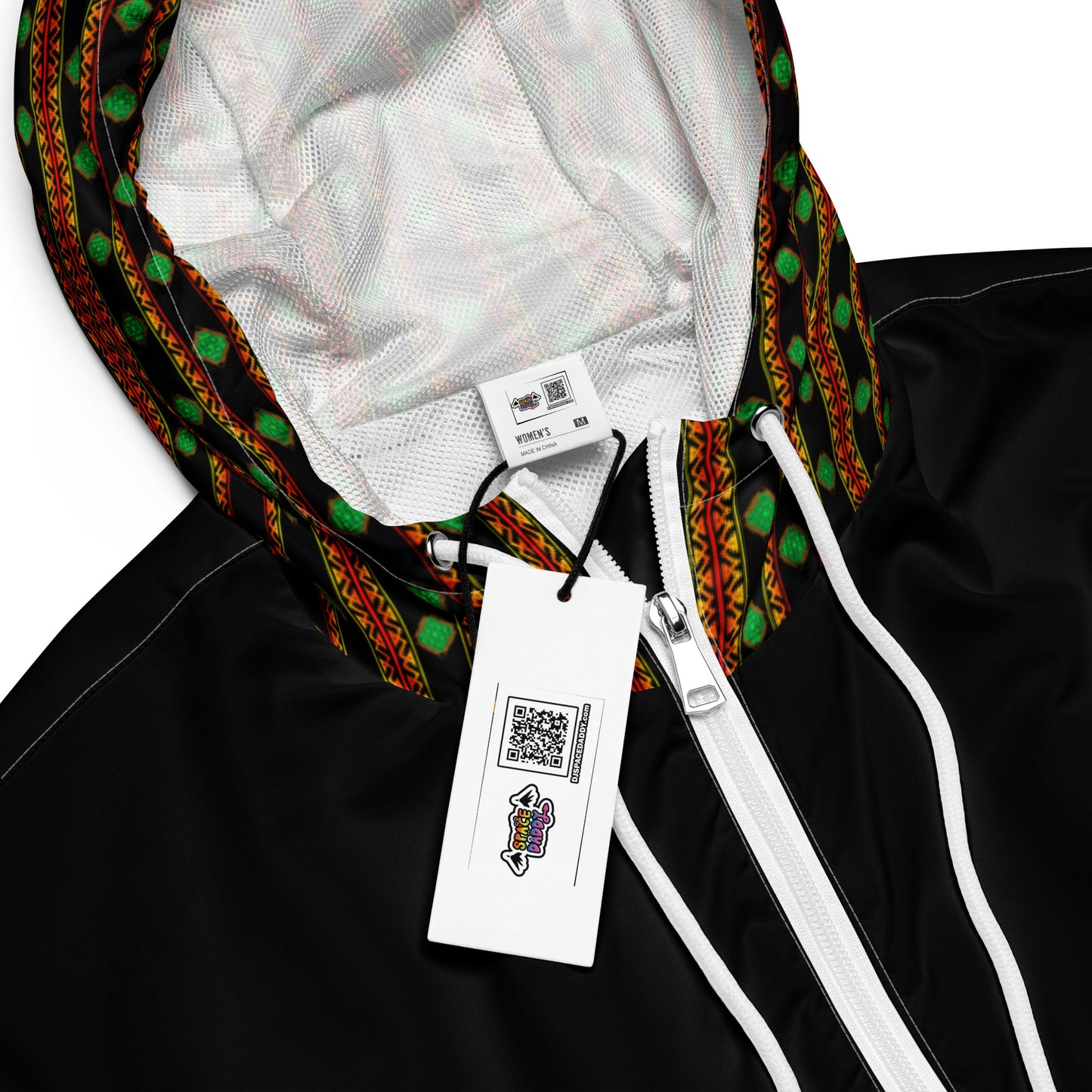 Space Daddy Women's Twilight Emerald Cropped Windbreaker