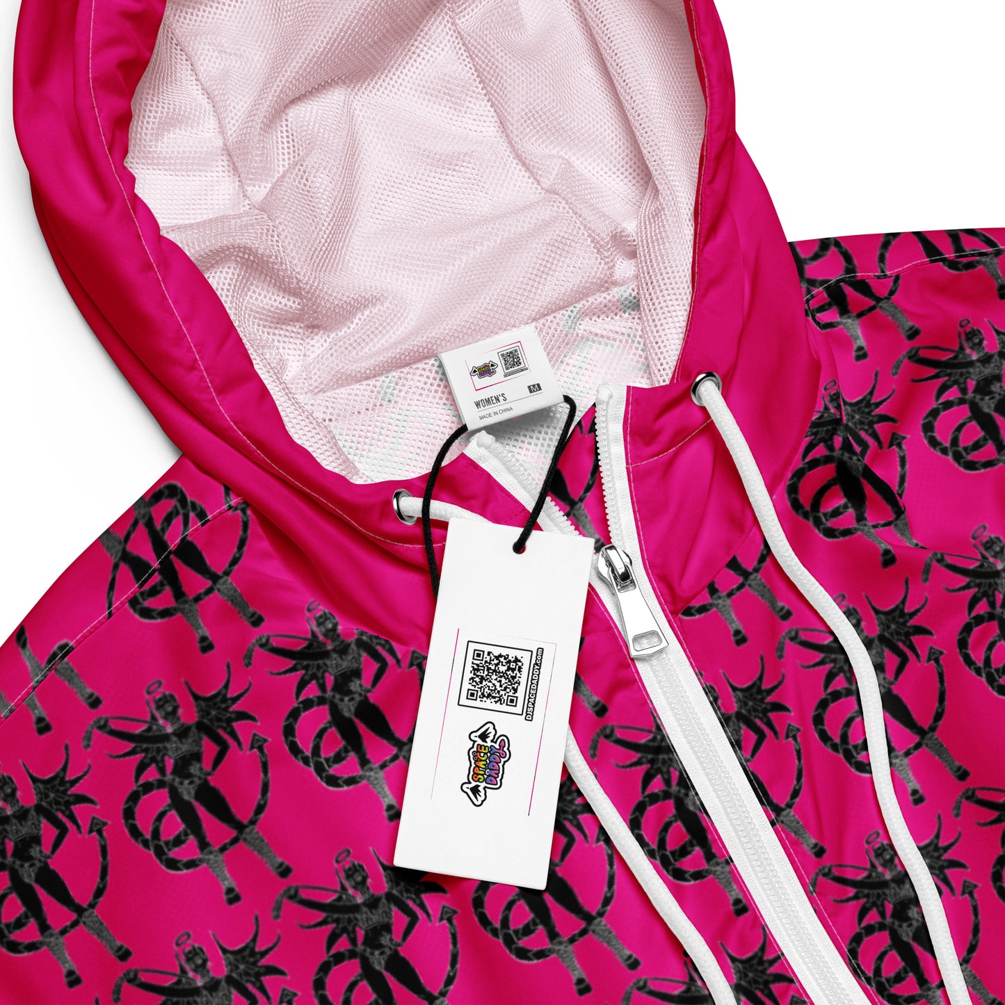 Space Daddy Naughty Angel Cropped Windbreaker