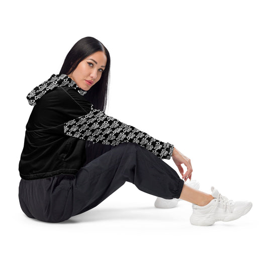 Space Daddy Women's Spooky Cropped Windbreaker