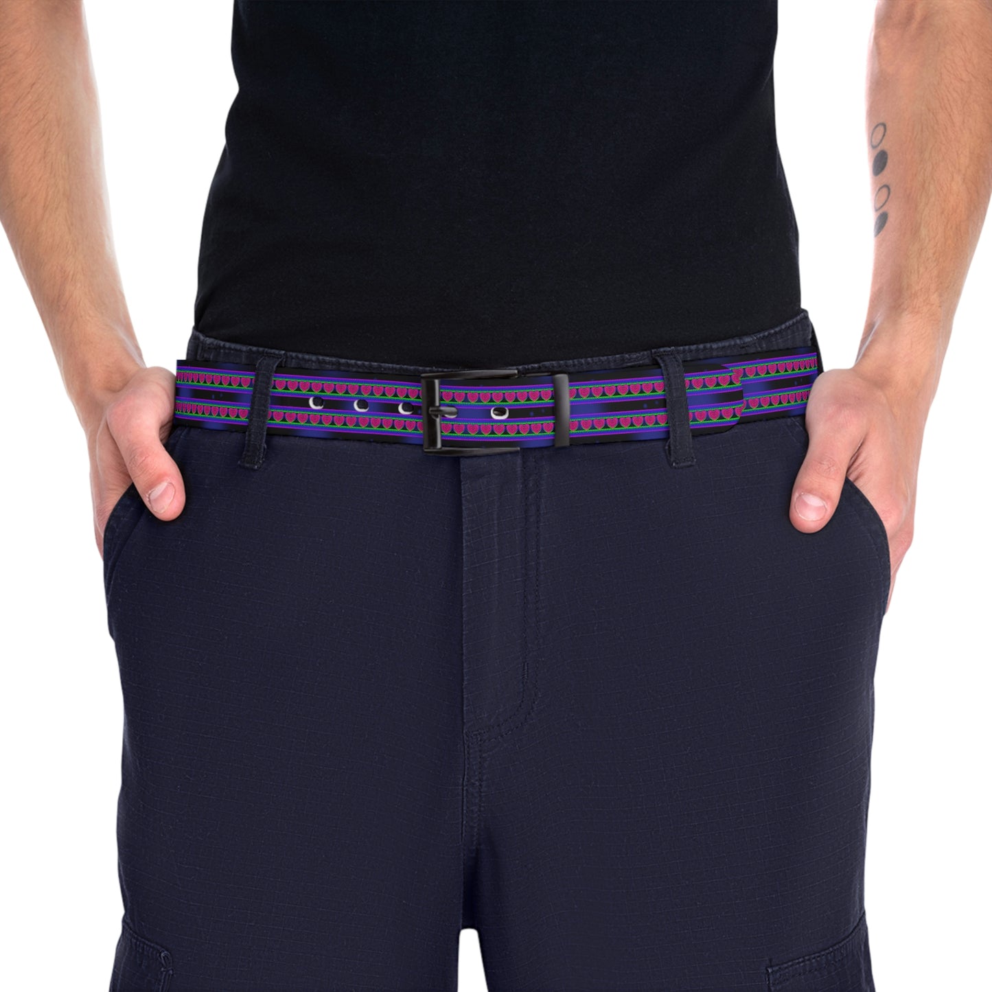 Dark Heart Leather Belt