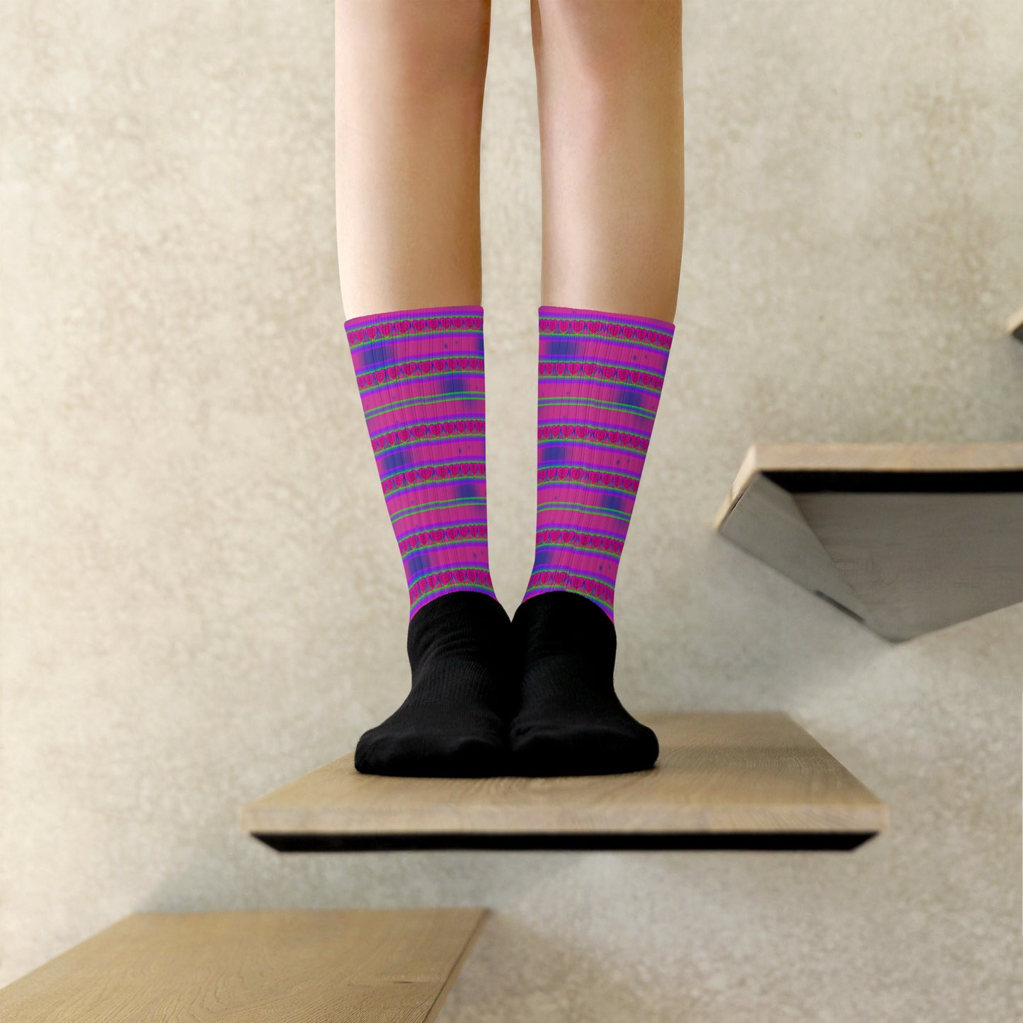 Heart Lace Crew Socks