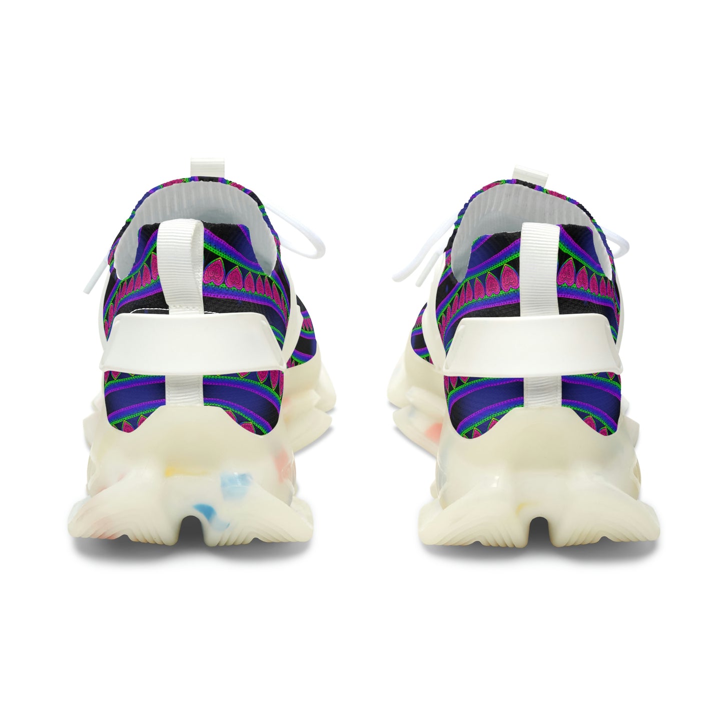 Women's Dark Heart Contrast Mesh Sneakers