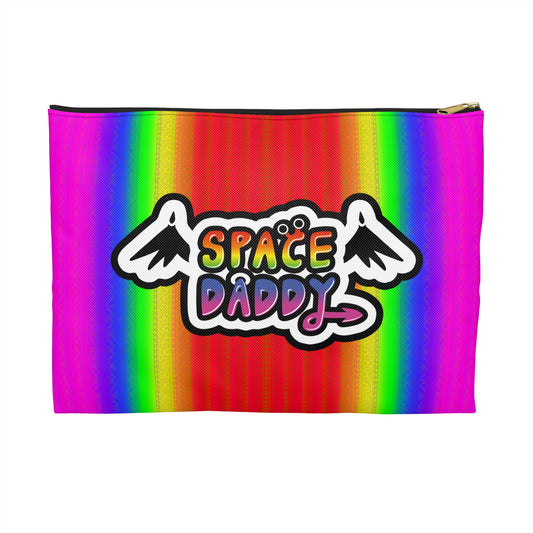 Space Daddy Rainbow Angel Accessory Pouch