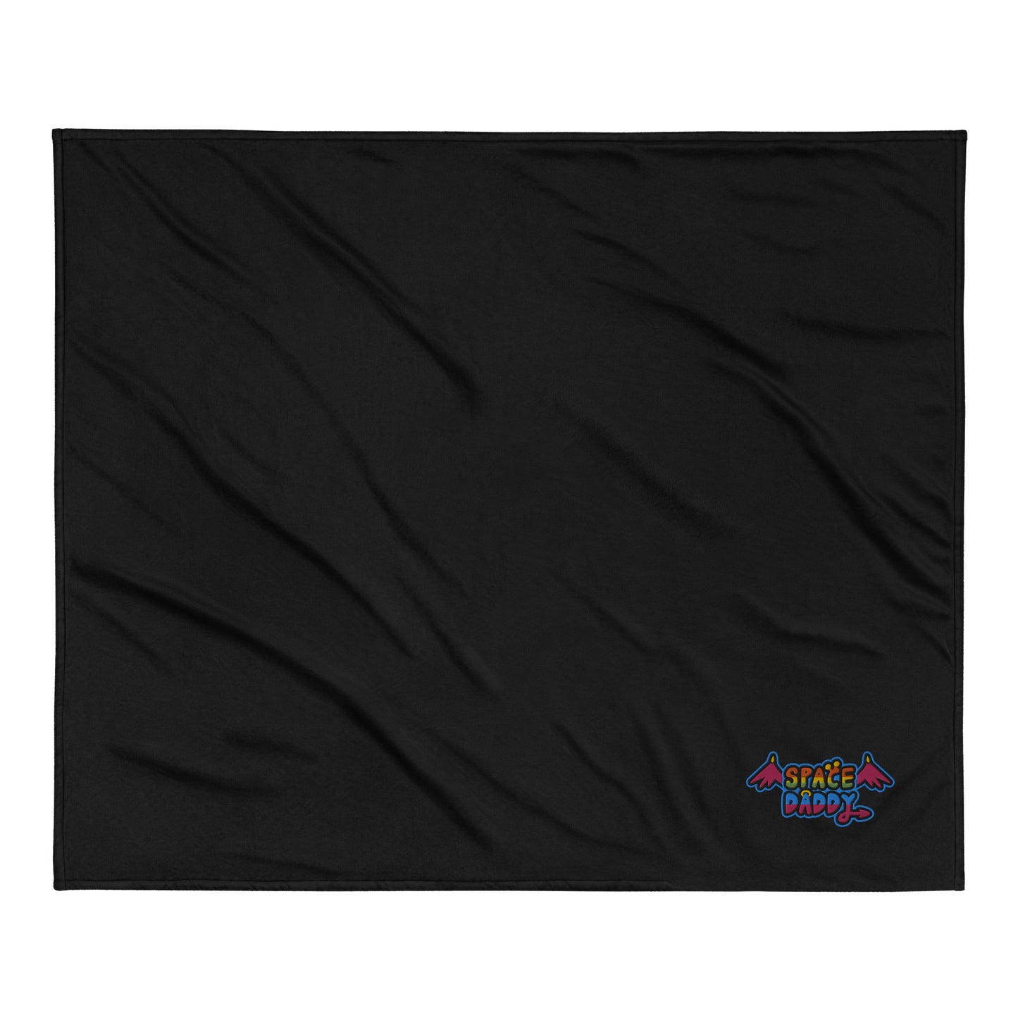 Space Daddy Embroidered Sherpa Fleece Blanket 50" x 60"