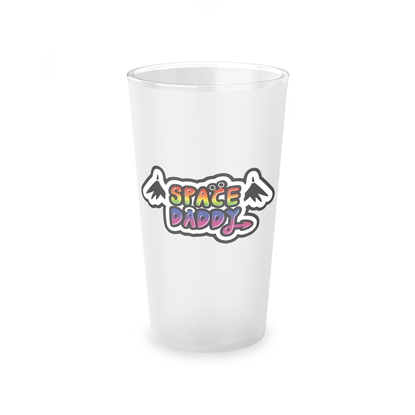 Space Daddy Frosted Pint Glass, 16oz