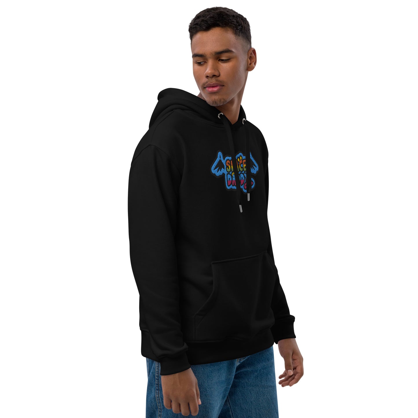 Space Daddy Embroidered Cloud Sixty Nine Organic Pullover Hoodie