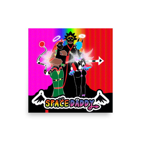 Space Daddy Concept 12" x 12" Print