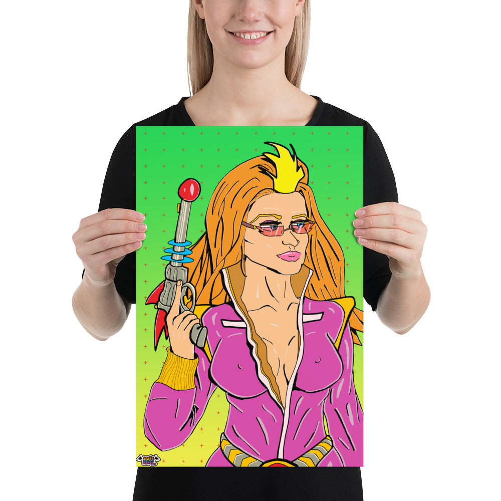 Raygun 12" x 18" Poster Print
