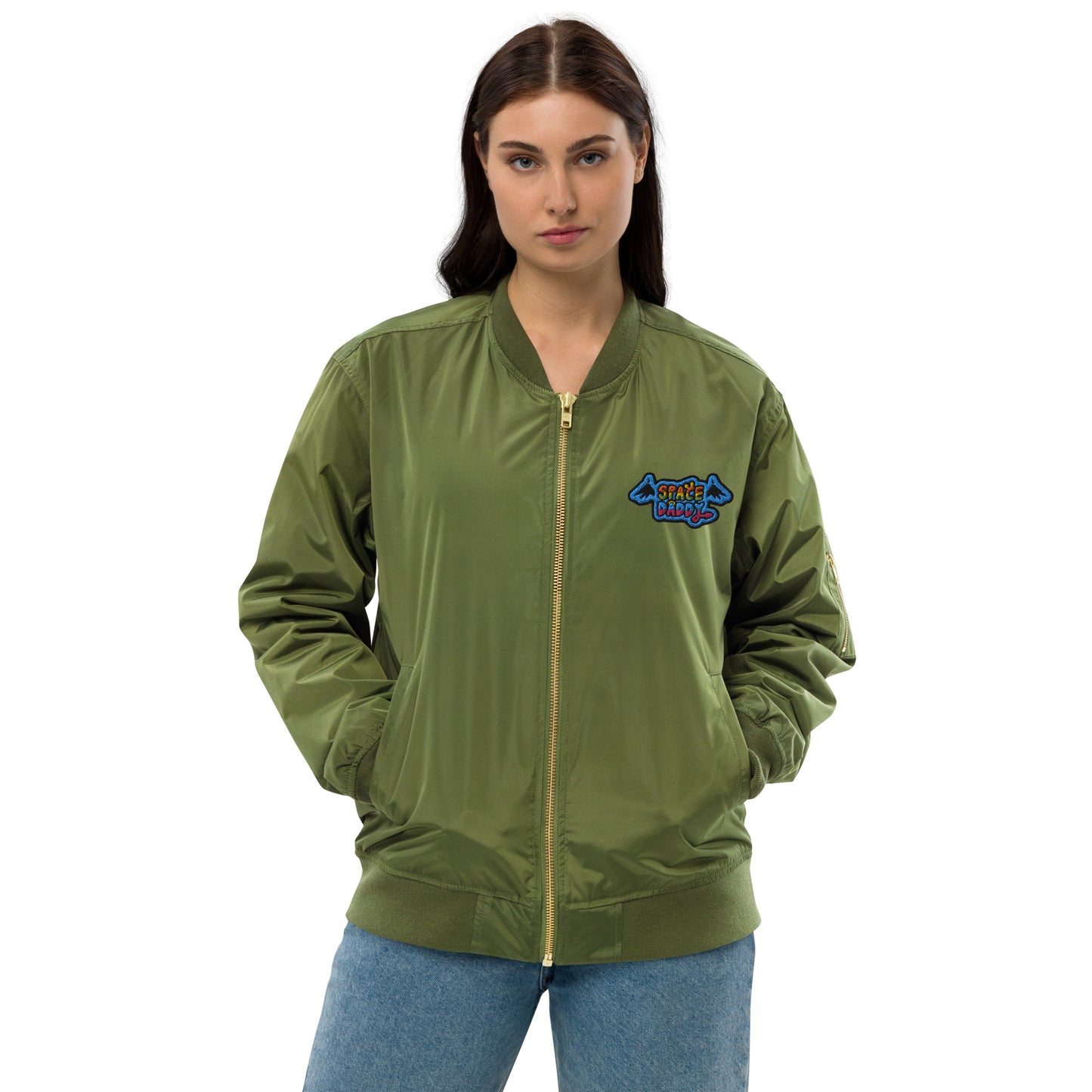 Space Daddy Embroidered Premium Recycled Bomber Jacket