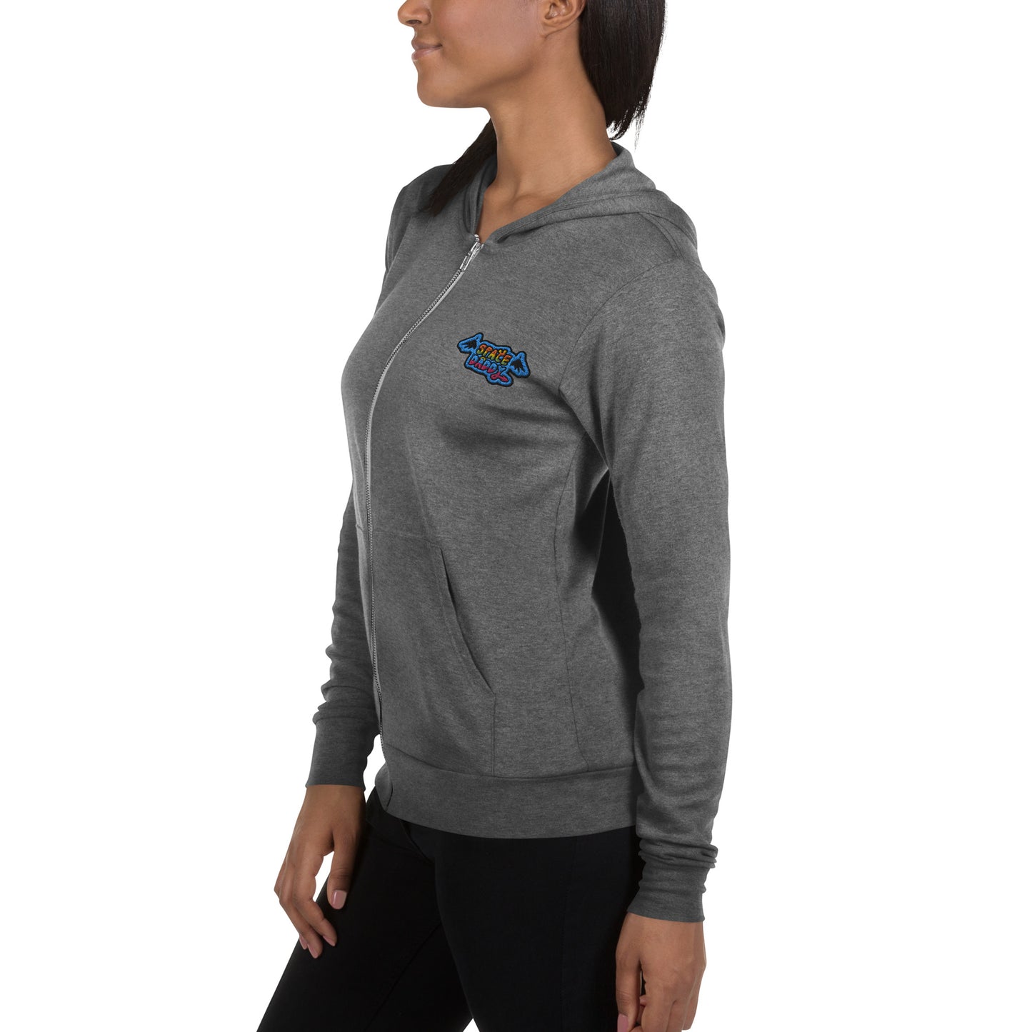 Space Daddy Embroidered Lightweight Summer Zip Hoodie