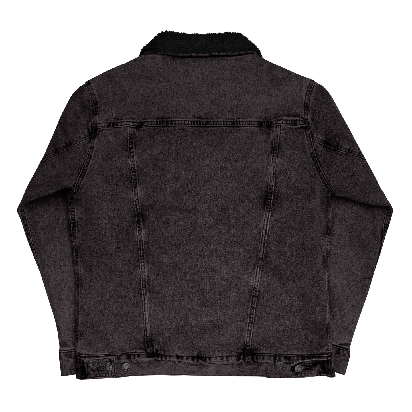 Space Daddy Black Denim Sherpa Jacket