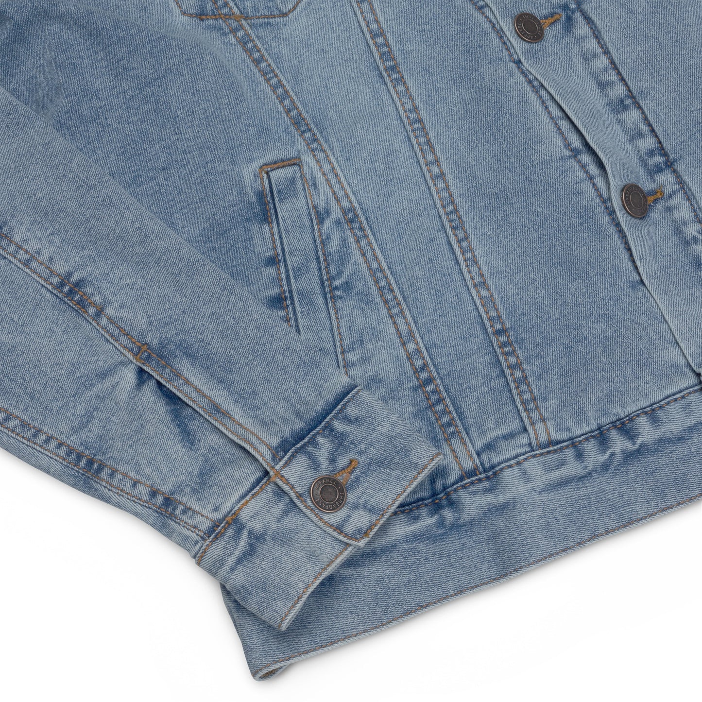 Space Daddy Light Denim Sherpa Jacket