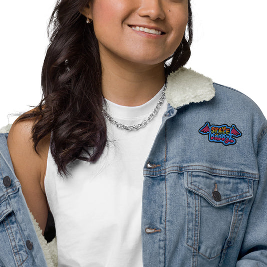 Space Daddy Light Denim Sherpa Jacket
