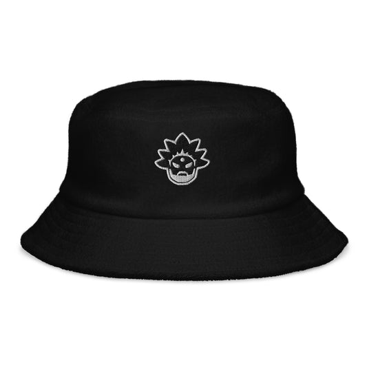Space Daddy Icon Black Terry Cloth Classic Bucket Hat