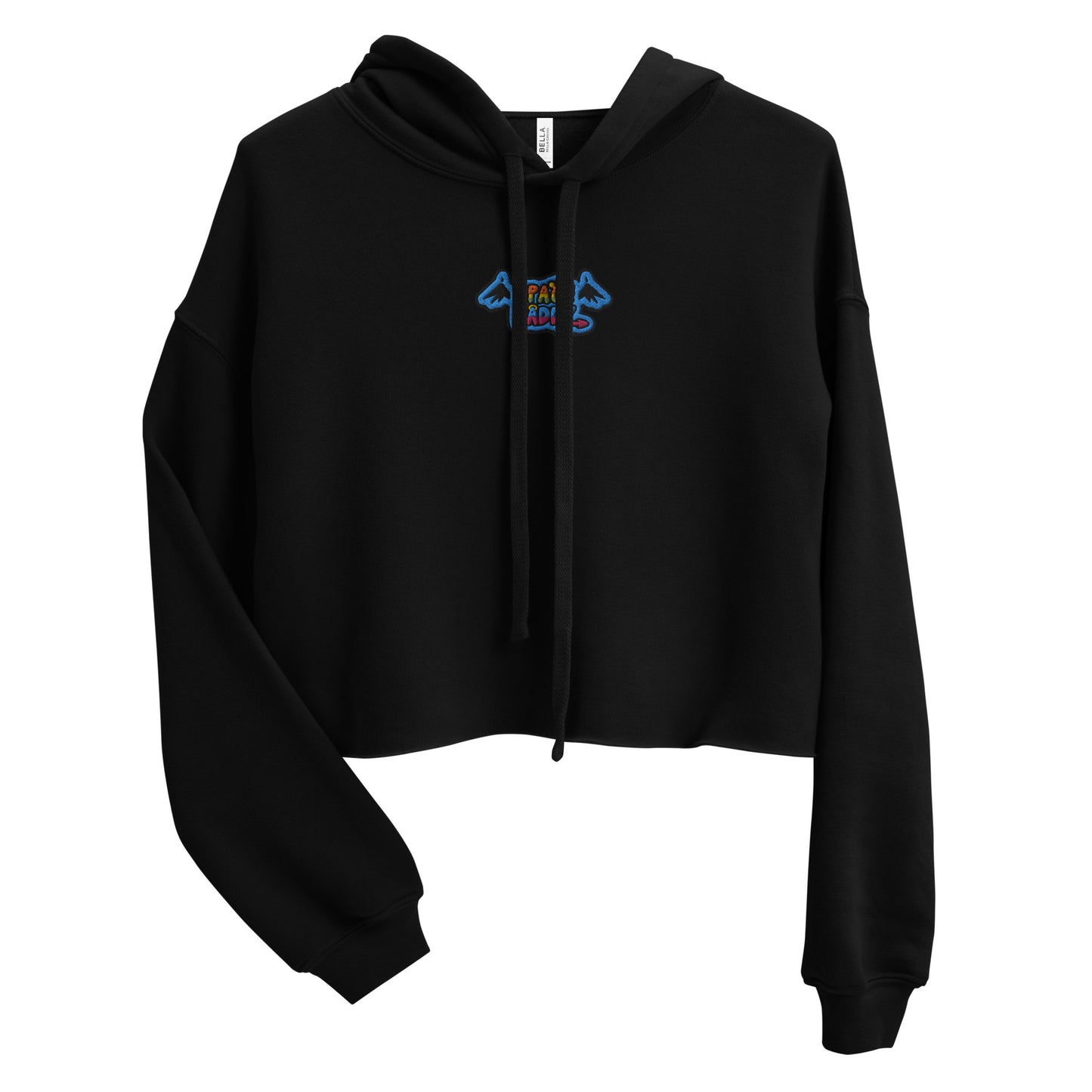 Space Daddy Embroidered Crop Top Hoodie