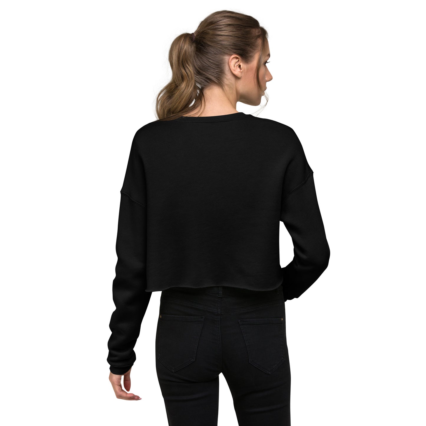 Space Daddy Embroidered Cropped Sweatshirt