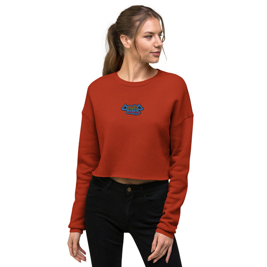 Space Daddy Embroidered Cropped Sweatshirt