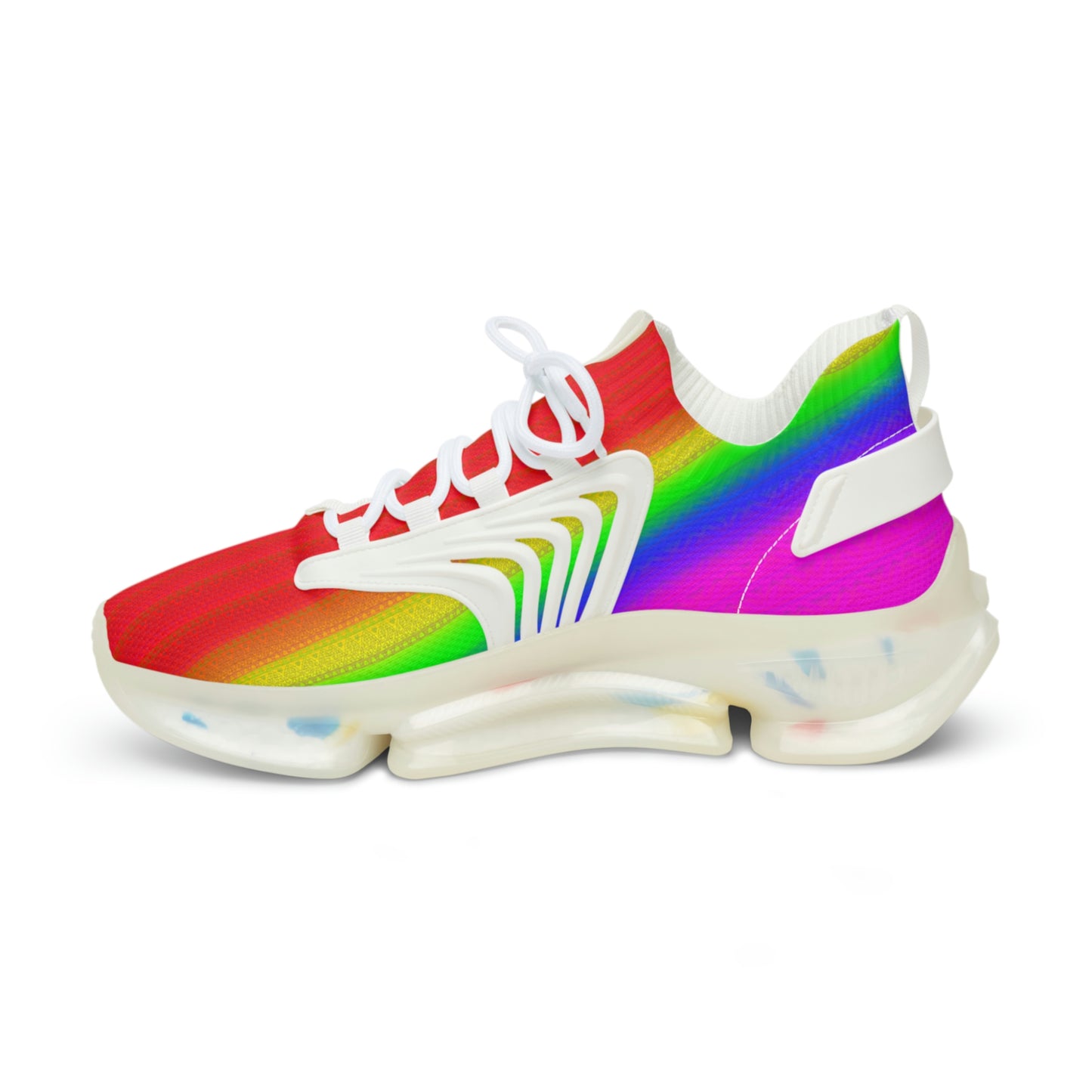 Men's Space Daddy Rainbow Nova Mesh Athletic Sneakers