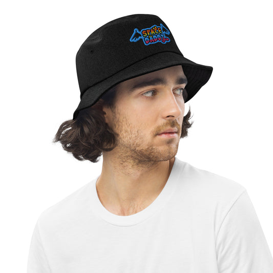 Space Daddy Black Denim Bucket Hat