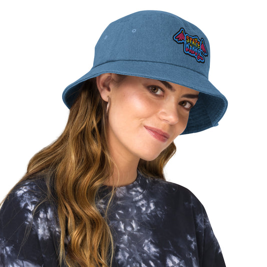 Space Daddy Light Denim Bucket Hat