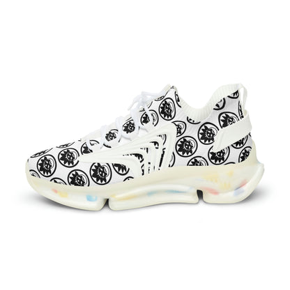 Men's Space Daddy Icon White Mesh Athletic Sneakers