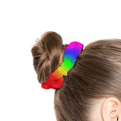 Rainbow Angel Scrunchie