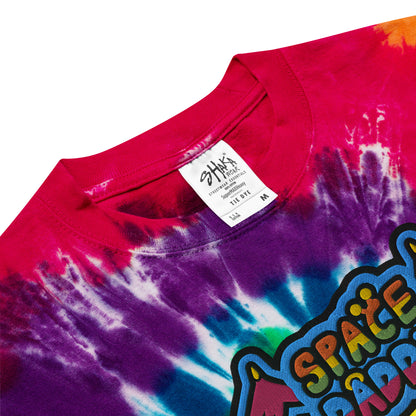 Space Daddy Embroidered Oversized Tie-Dye Shirt