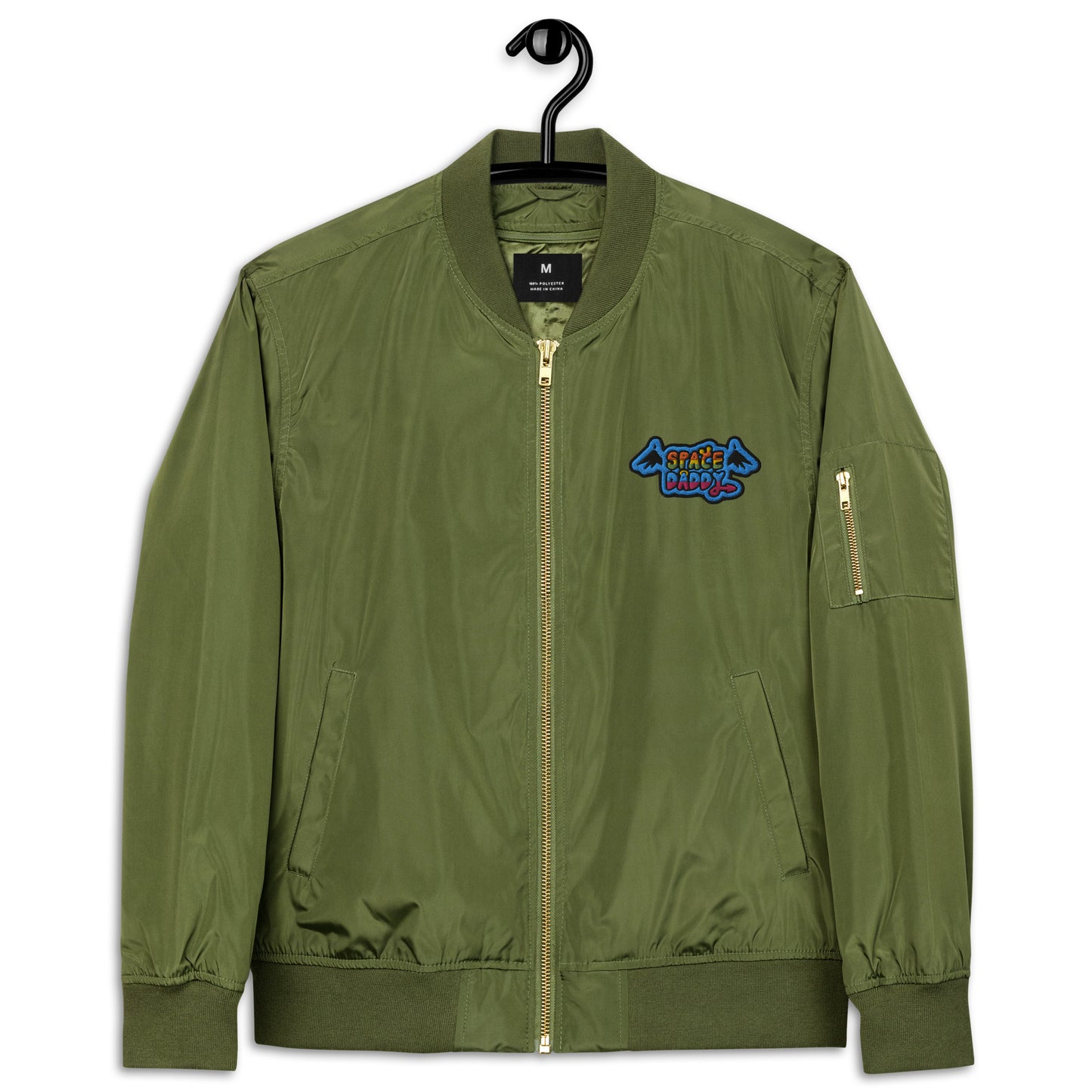 Space Daddy Embroidered Premium Recycled Bomber Jacket