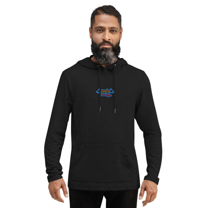 Space Daddy Embroidered Lightweight Summer Pullover Hoodie