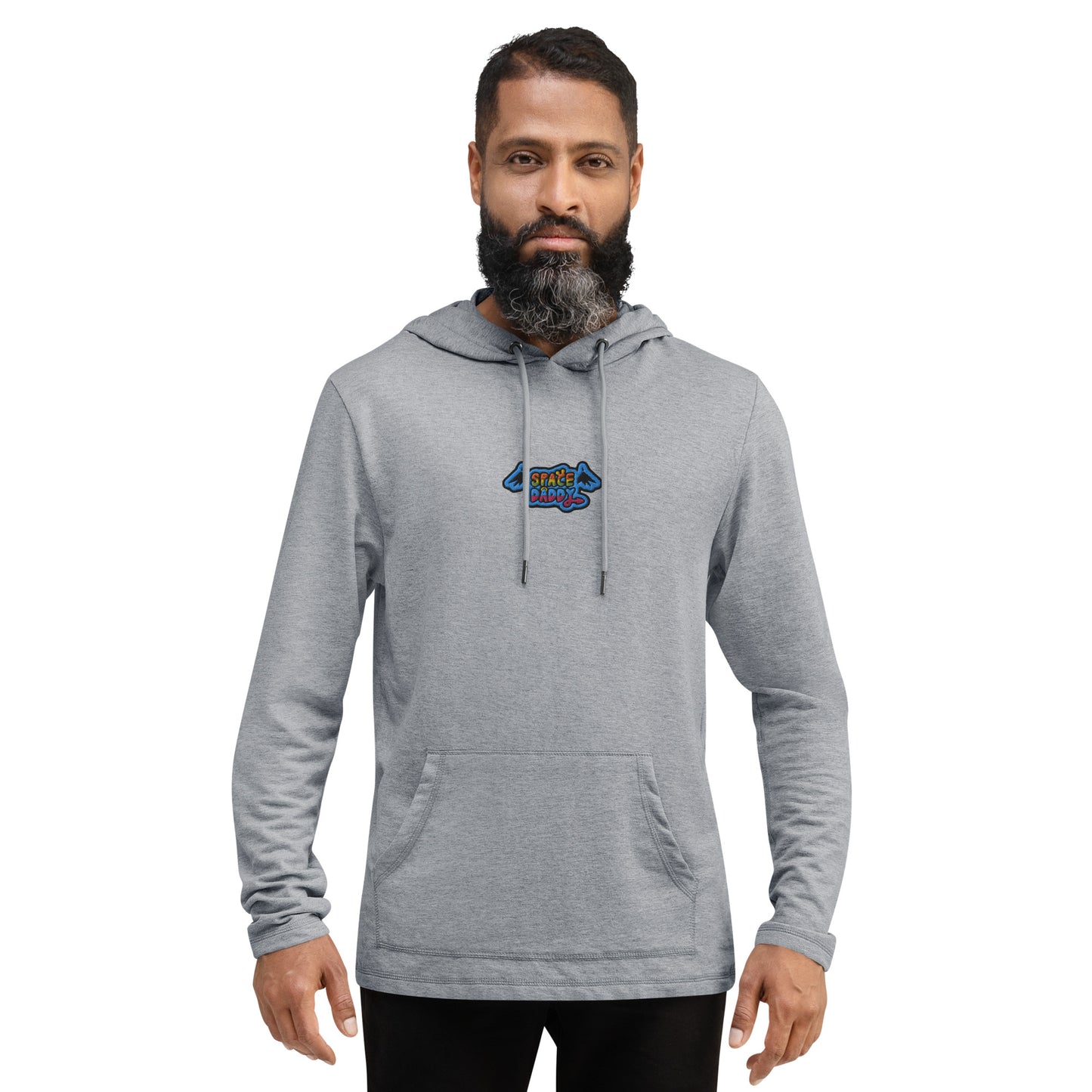 Space Daddy Embroidered Lightweight Summer Pullover Hoodie