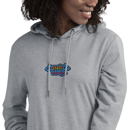 Space Daddy Embroidered Lightweight Summer Pullover Hoodie