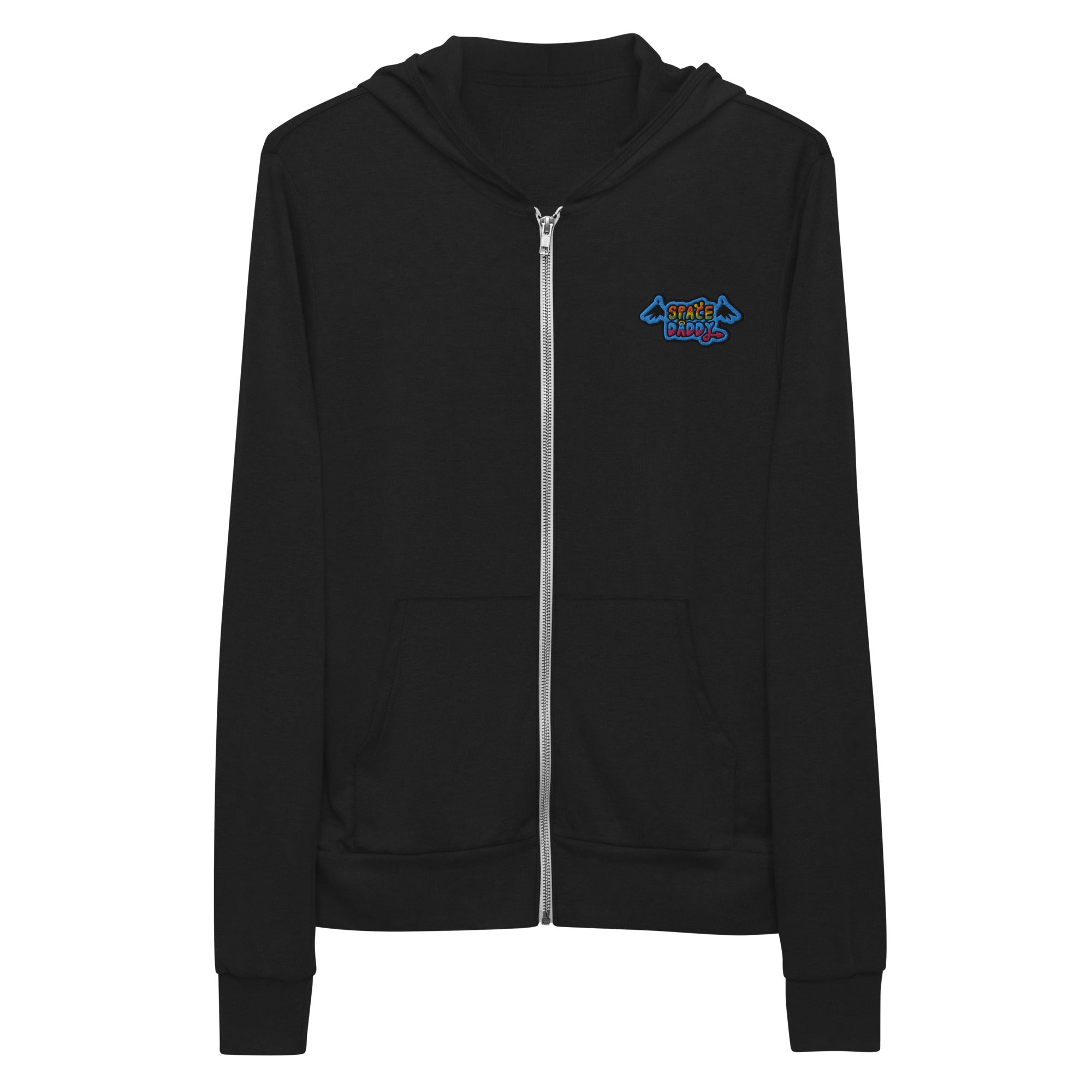 Space Daddy Embroidered Lightweight Summer Zip Hoodie